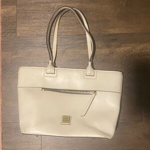 Dooney & Bourke Beacon Vachetta Leather Zip Tote ~ Bone bag